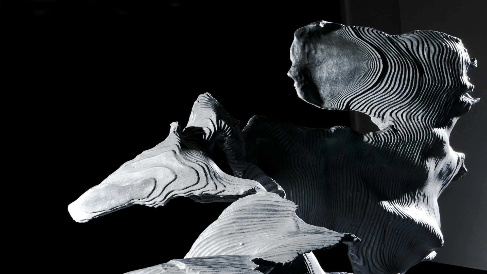 Zinc coated sculpture